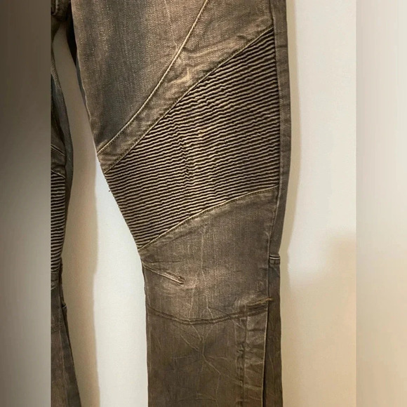 We the Free People Vector Moto Mid Rise Flare Jeans SZ 27 Stonewashed Black - Picture 8 of 9